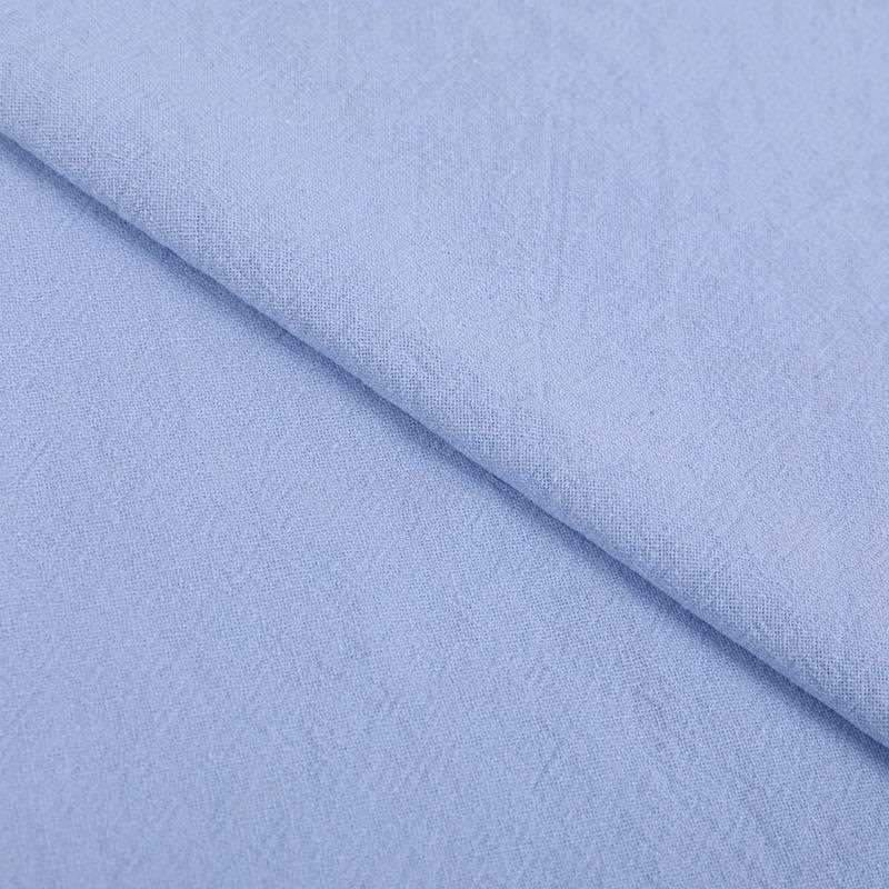 直销新款20*60砂洗绉布仿麻水洗棉布休闲童装衬衫汉服布料直供棉