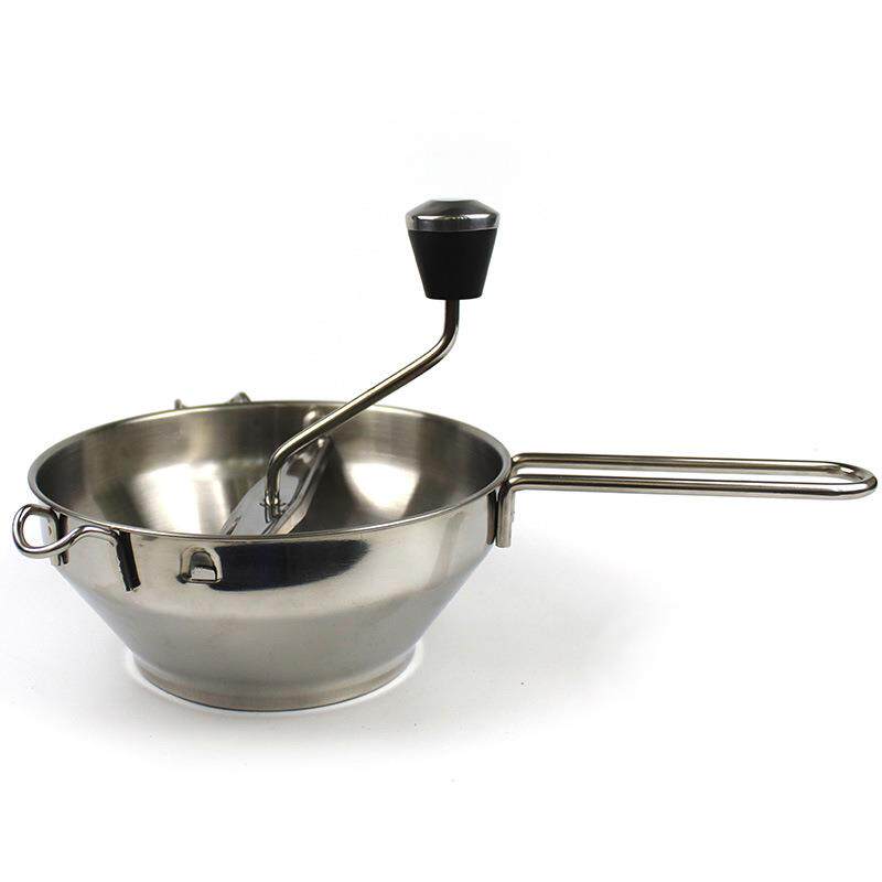 直销新款不锈钢食物搅拌器蔬果婴儿料理果酱磨薯泥器手动搅拌机土