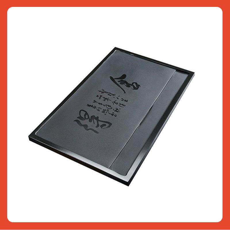 直销新款?乌金石茶盘尺寸茶桌配件内嵌入式家用大整块盖板茶台漏