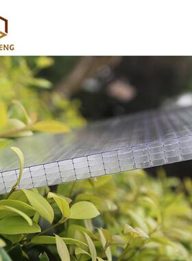 直销新款五层中空PC阳光板25mm厚屏风隔断背景墙装饰采光板聚碳酸