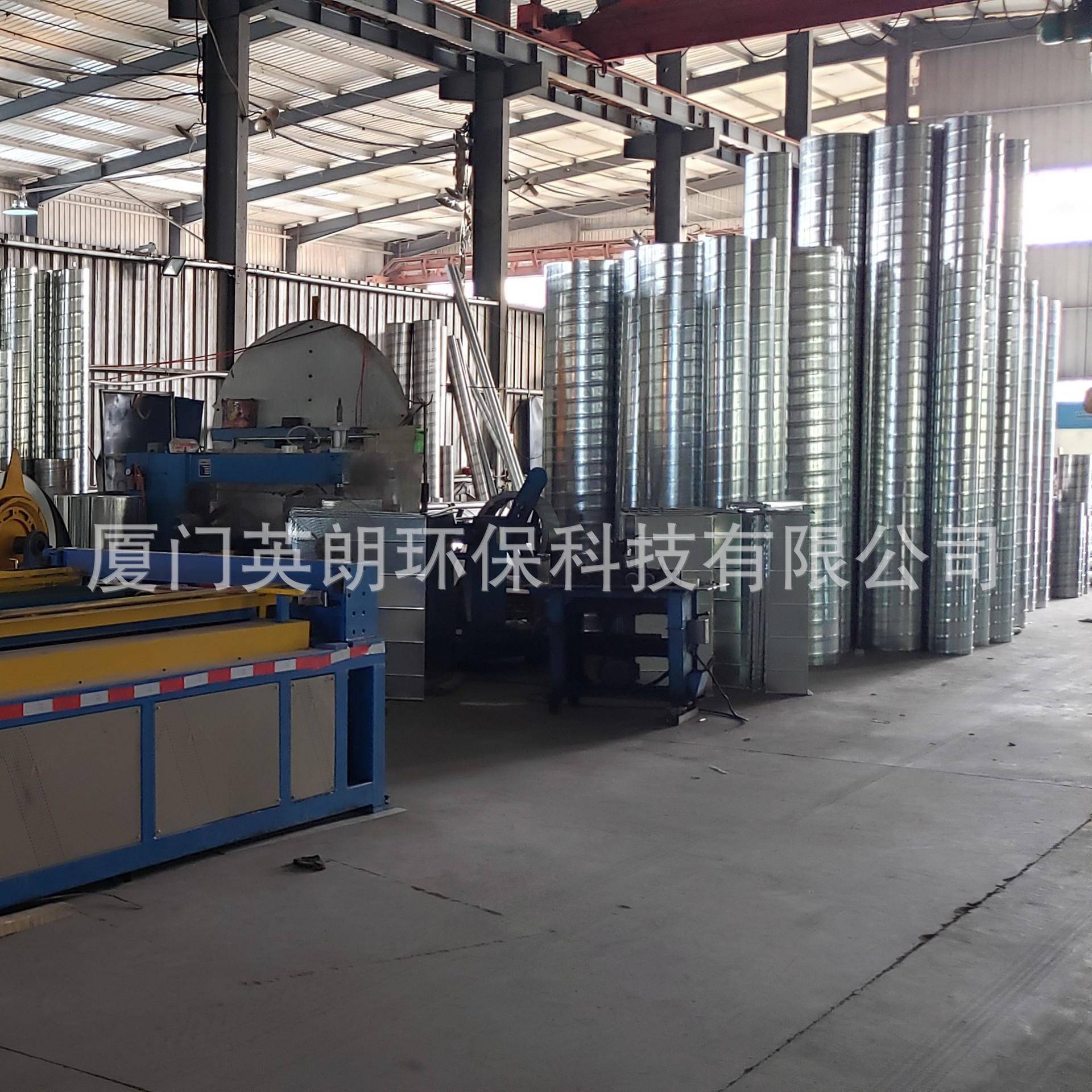 福建管宁德不锈钢耐高温防腐排烟螺风，圆形镀KKO锌尘环保通除风