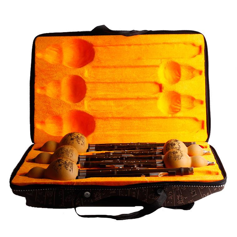 云南奏紫竹葫0021芦丝梅花双管三音套装副葫芦丝演学扣习葫芦丝