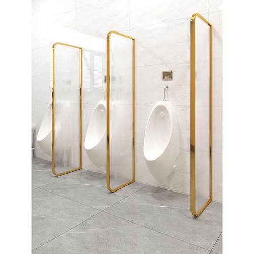 酒店公BUM共遮卫生间隔板洗手间厕小所便池挡钢化水玻璃隔断波纹