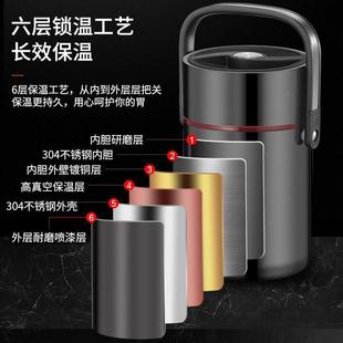 不锈钢温饭盒桶大容JMY量长便携小超饭桶家时用上班族保无
