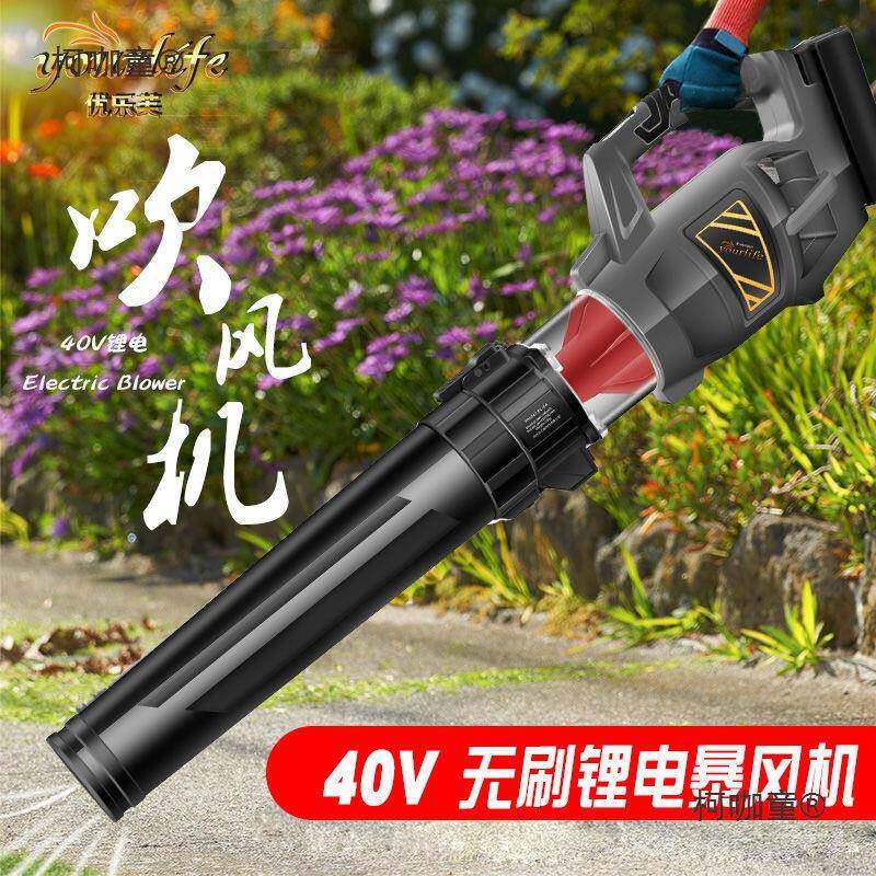 吹风机无刷锂0CIP电4V电动树叶大风力充电口除尘清扫马进路鼓麦太