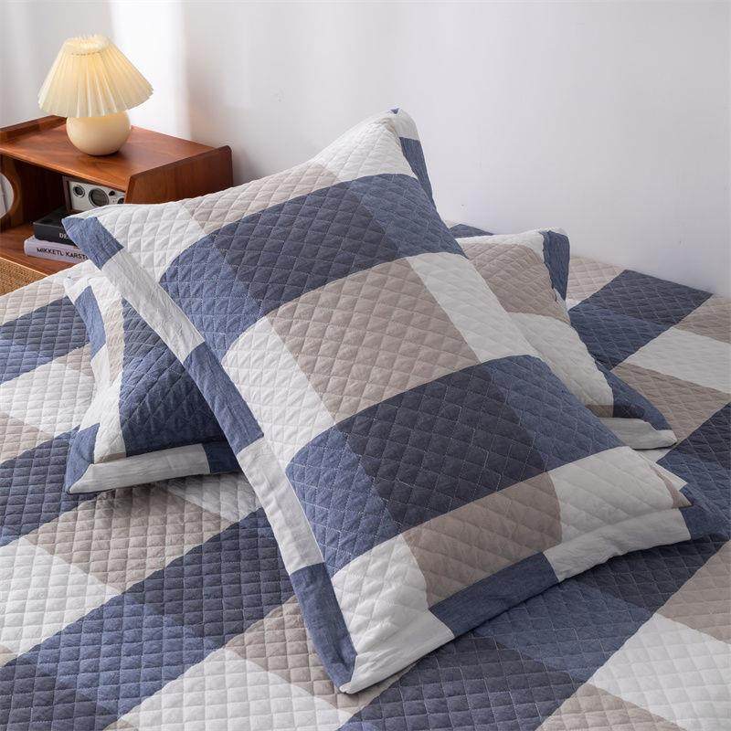 Bj2025纯棉枕头套n全棉一对装厚夹棉简加酒店AHpne2nB约粉色枕套4