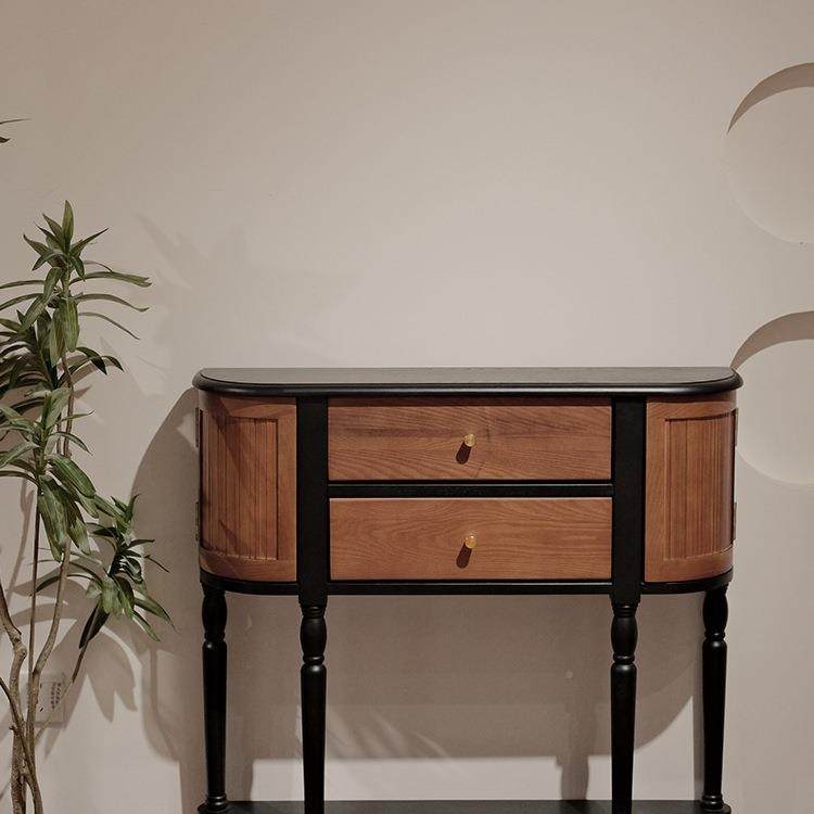 法式复古客入厅特户道过正对门波奈玄关柜无品牌/小户型实木玄关