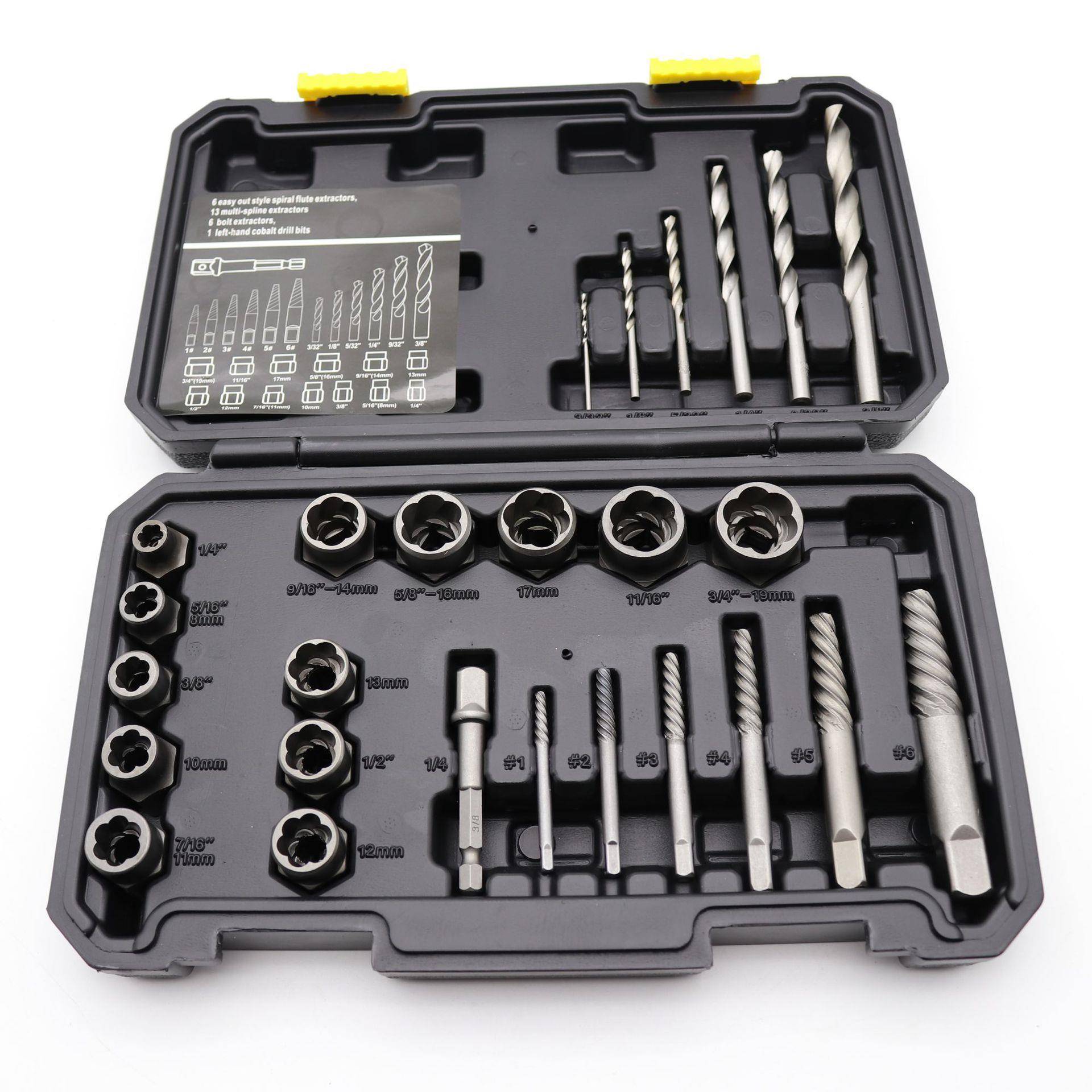 26/28/29pc套装器螺帽取出破损残缺丝螺母取出螺器厂sGZZ家断丝