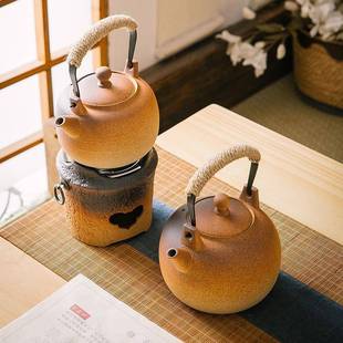 622养身提梁烧壶明火壶电茶陶炉用煮款 新陶泥煮茶水壶家用6212 水