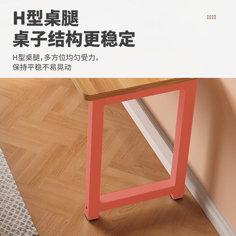 长条电脑桌台式黑架+古家用办宿公桌工员位舍卧室电竞学习小桌子