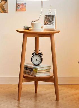 简约小茶茶几实木可移动沙发几小户型床头圆桌阳台桌边迷95158你