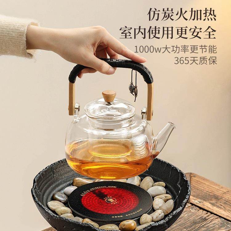 围炉煮茶电炉室内家具器全用套RPV冬天烤炉套装用火电围聚煮茶电