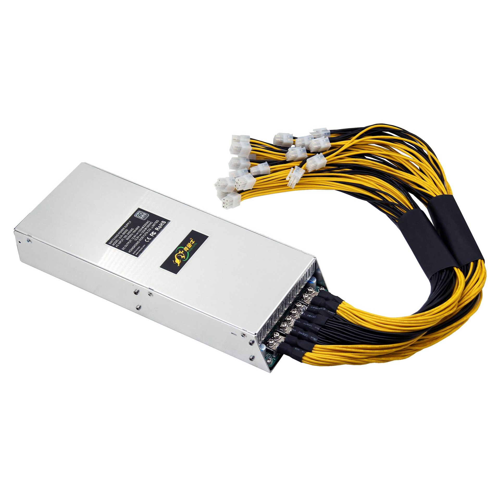 CEROHS110V/230V宽电3000W12V 18个 6PIN大功率电源