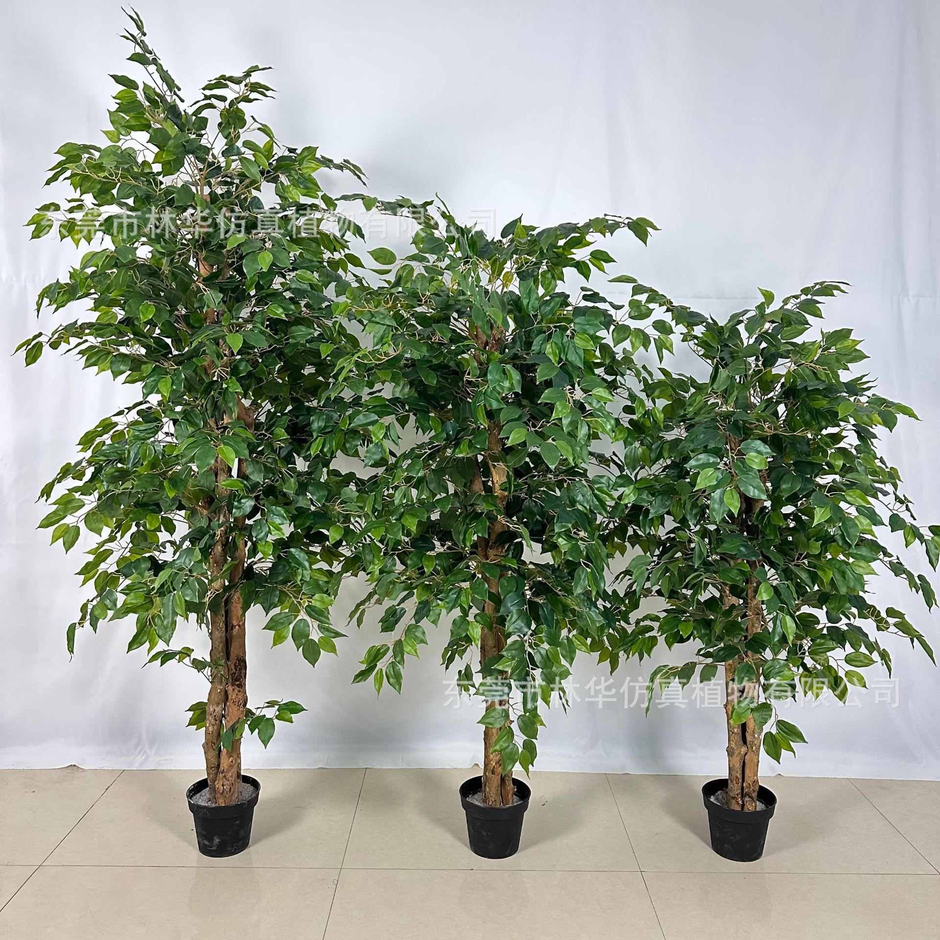 仿真榕树跨境仿真植物榕树盆景商场酒店室内摆件装饰仿真榕树盆栽