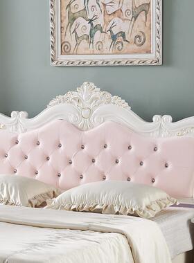 A1VDF0L新款木落地1榻榻米欧背式烤实漆床头靠板单买卖.8米软包公