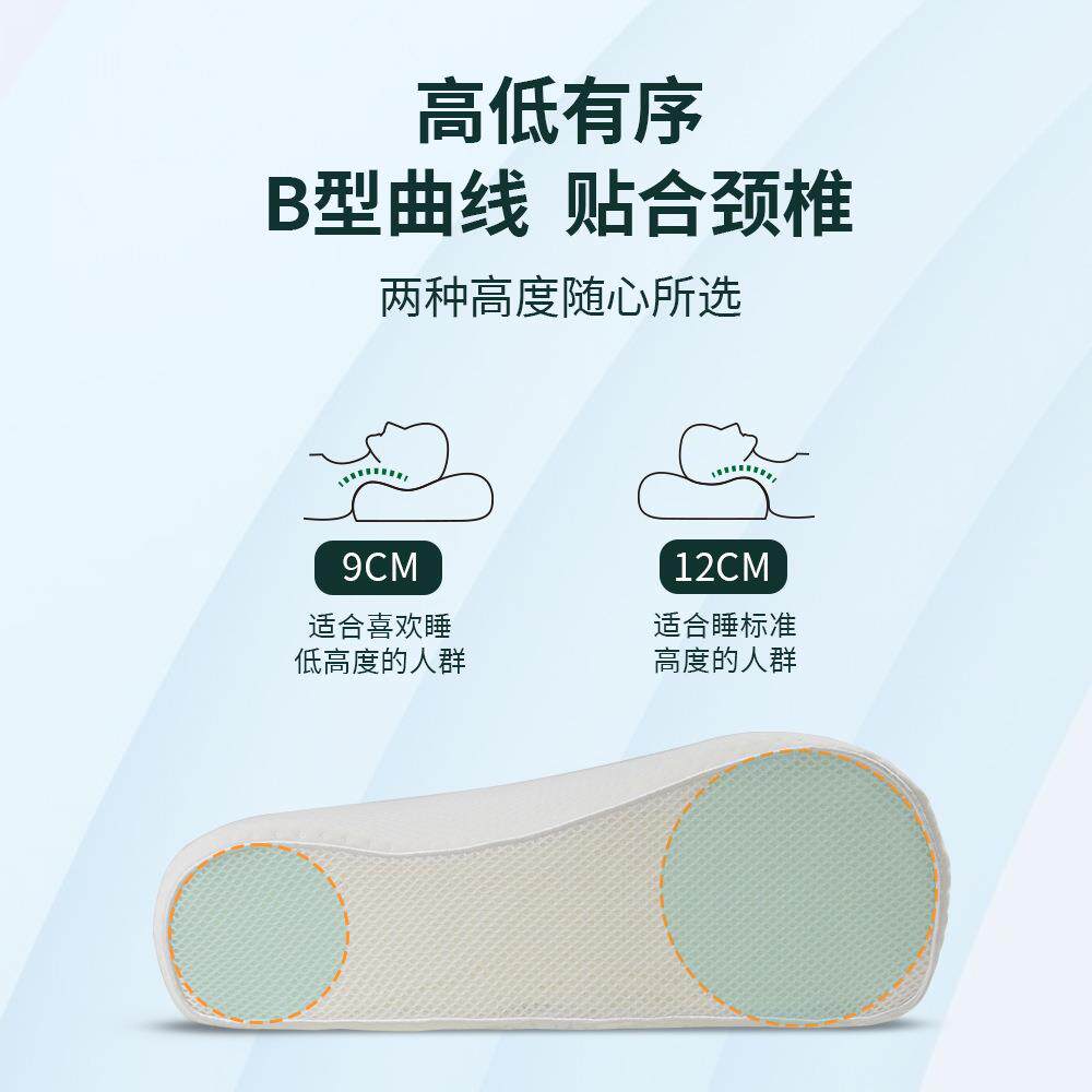 直销新款亚马逊记忆棉枕头记忆枕酒店护颈枕家用高低枕波浪慢回弹