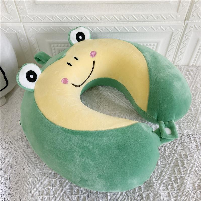 直销新款卡通U型枕慢回弹记忆棉护颈枕旅行枕办公室午睡枕汽车颈