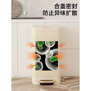 F97S895H廚式 房不銹鋼垃圾桶腳踏衛大容量家帶蓋生間大號戶用新品