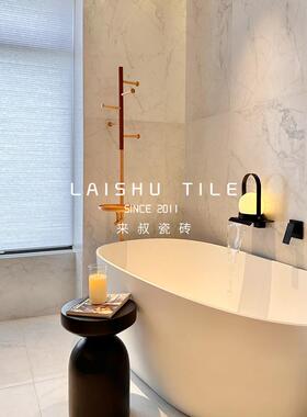 叔法式轻奢来600*1LNG20大理石纹瓷砖客厅卫生0间厨房柔地光全瓷