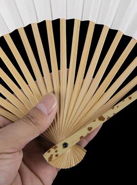 丝艺堂95寸18方云云妃湘AL110妃斑扇骨文扇苏工扇面道具竹南扇玩