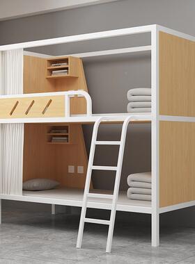 床上下铺铁床下青旅民架宿太空舱上铺双层学校宿舍56568互不打扰