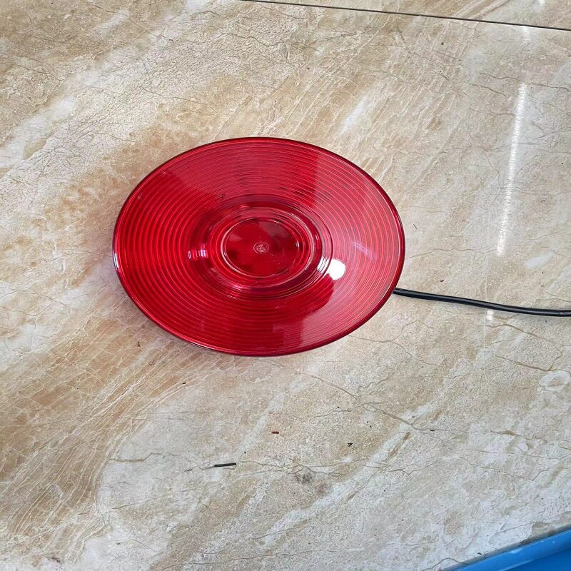 汽车侧尾灯大圆灯LTE1805高速汽车爆闪灯红蓝黄白警示灯12V24V亮