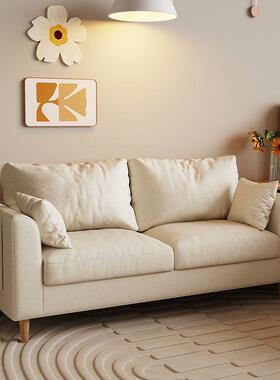 人02169沙发小户型简约代卧室出租房布现热艺直销卖简易网红双三