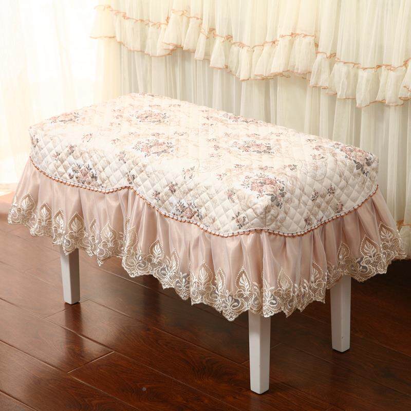 蕾丝钢琴c凳套罩套单人凳双人凳夹棉FS755313防滑梳妆台套公主琴