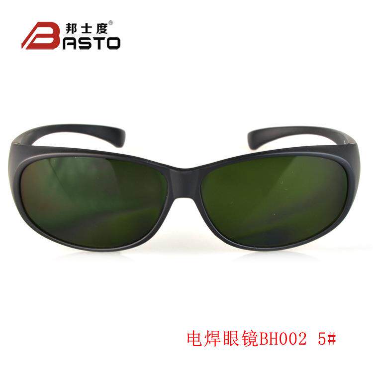 邦士度电焊防护眼镜BH002可戴近视镜气焊眼镜墨绿片5#焊接眼镜