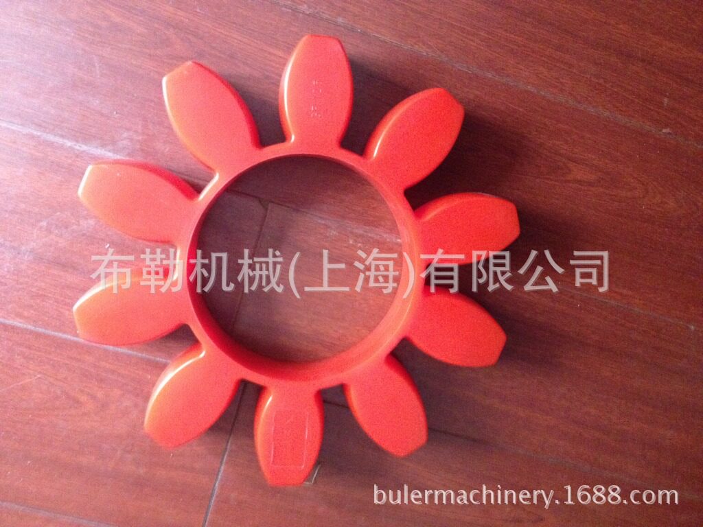 国产联轴器对轮胶垫GR100聚氨酯减震垫/红色弹性体梅花瓣10个角