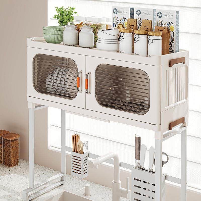 厨房水槽置物架多功能台面碗碟收纳架水池上沥水架碗盘洗碗槽碗架