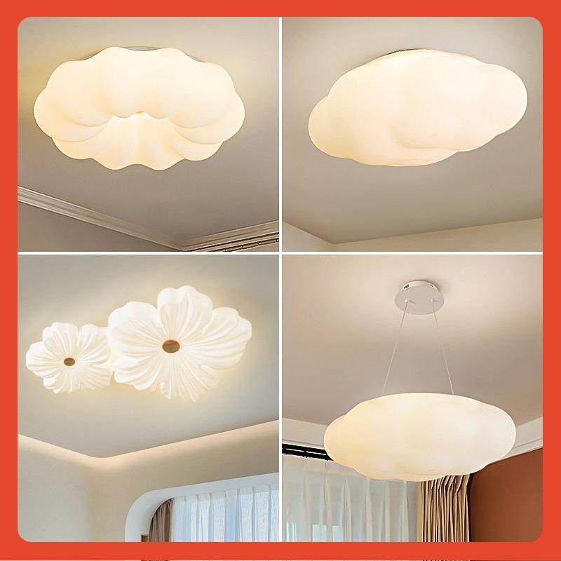 奶油风网红现代简约创意卧室吸顶灯具儿童房主卧卧室南瓜云朵吊灯,3C数码配件,USB灯,淘宝优惠券,粉丝福利购,淘宝优惠卷