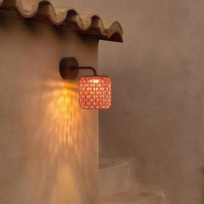 户外庭院灯防水别墅景观灯新中式手工编壁灯现代简约门前灯墙壁灯