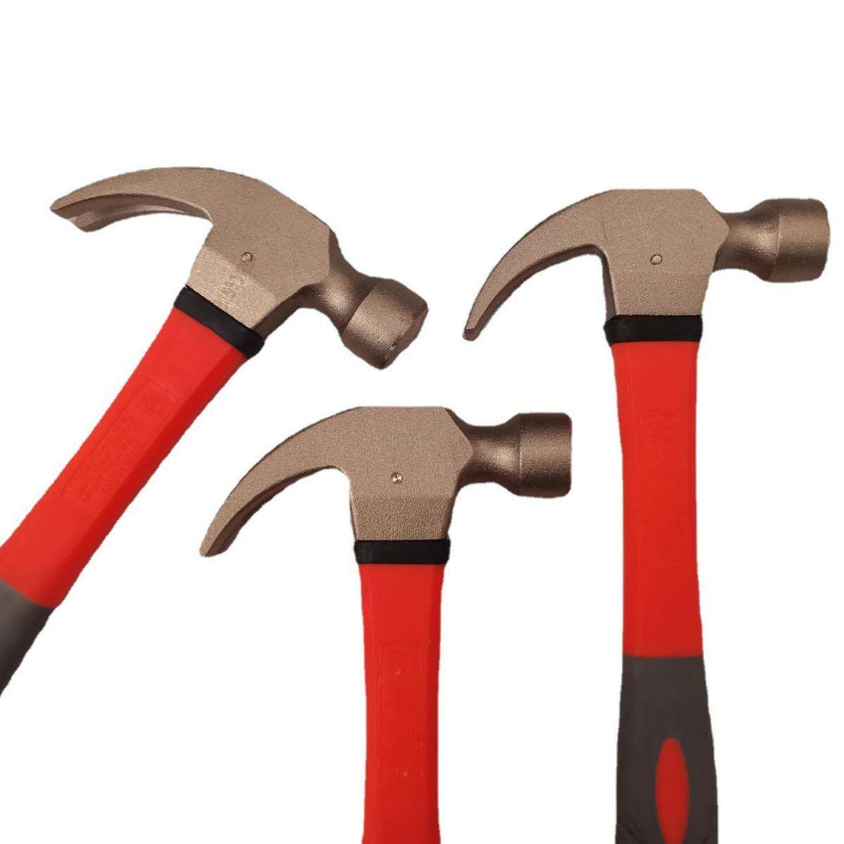 工厂直发无火花耐用安全手工具 搭配防滑塑胶手柄铝青铜羊角锤