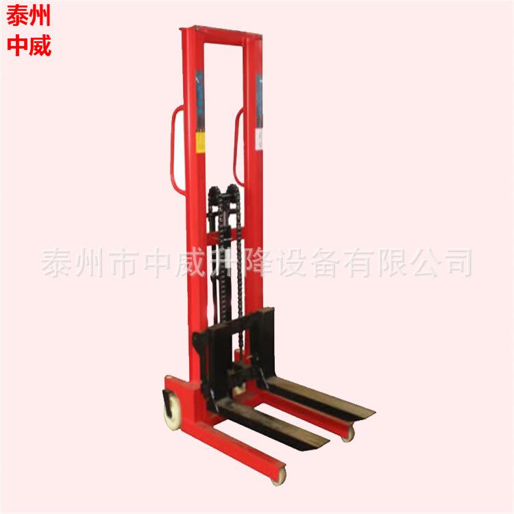 【新品】轻便型电动钢丝绳堆高车 标准1吨1.6米手推升高车