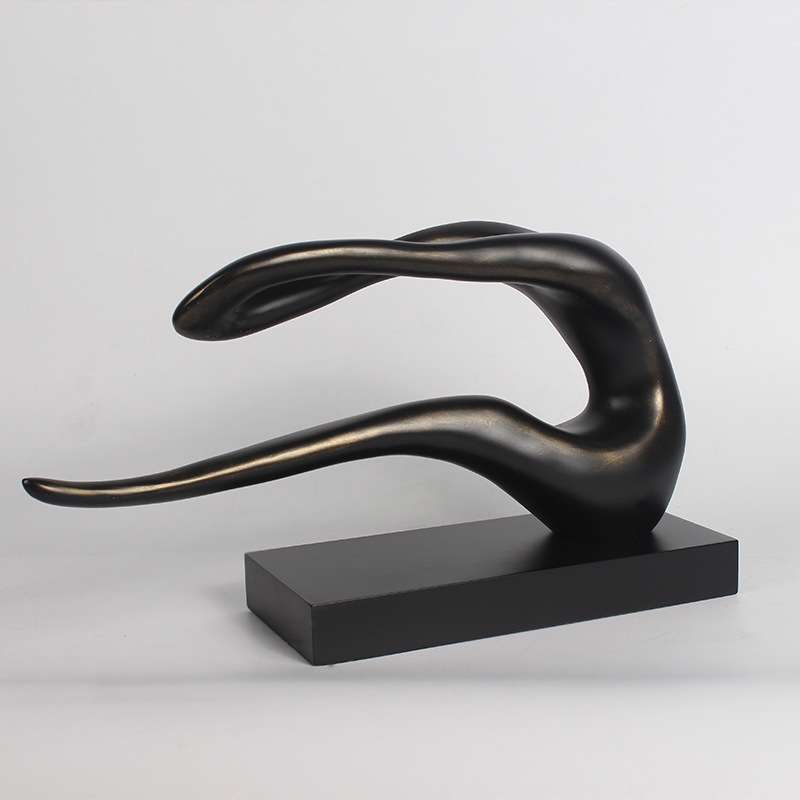 现代简约抽象人形体摆件人像小雕塑体操人样板房书房客厅软装饰品