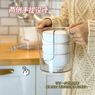 速发打破空间束缚房透明碗架厨!置物架放碗家用多功能碗筷碗碟收