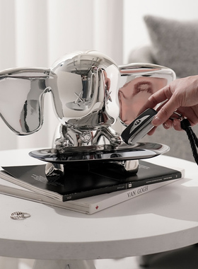 速发简约象小奢飞轻托盘摆件客厅高档入户玄关收纳家居装饰品