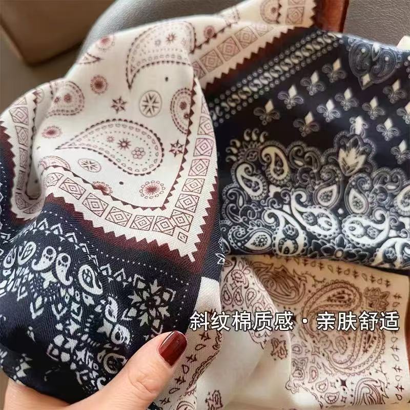 女士2025新款秋冬高端格子时尚百搭洋气丝巾舒适可调节显气质丝巾