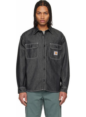 Carhartt WIP卡哈特 男士 衬衫 黑色 Tigan 牛仔夹克