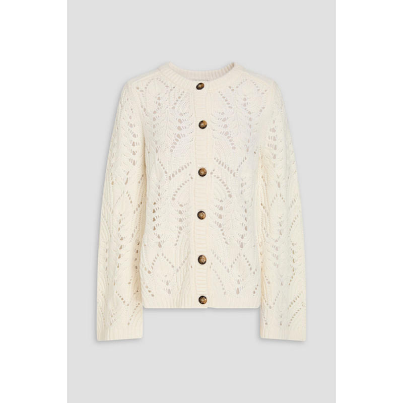 LOU LOU 女士 开衫 Fruto 钩花美利奴羊毛羊毛羊绒混纺针织开衫