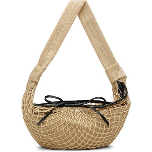 Lemaire 勒梅尔 女士 SS26 单肩包 驼色 Fortune Croissant Filt