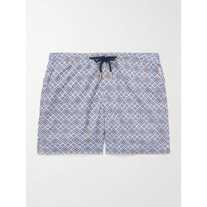 Orlebar Brown 男士 FW25 泳裤 Bulldog 直筒中长印花再生泳裤