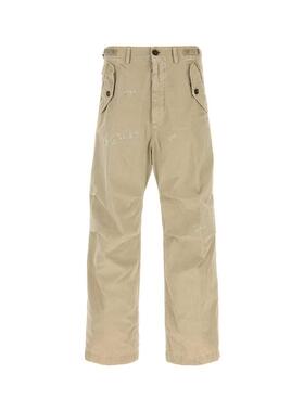 DSquared2 D二次方 男士 长裤 Dsquared2 成衣染色工装阔腿裤