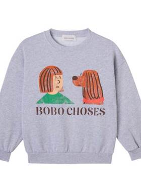 Bobo Choses 男童 卫衣 Friends 棉质运动衫(A Pickle)童装