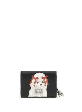 Ganni 甘尼 女士 SS26 卡包 Poodle 印花卡套