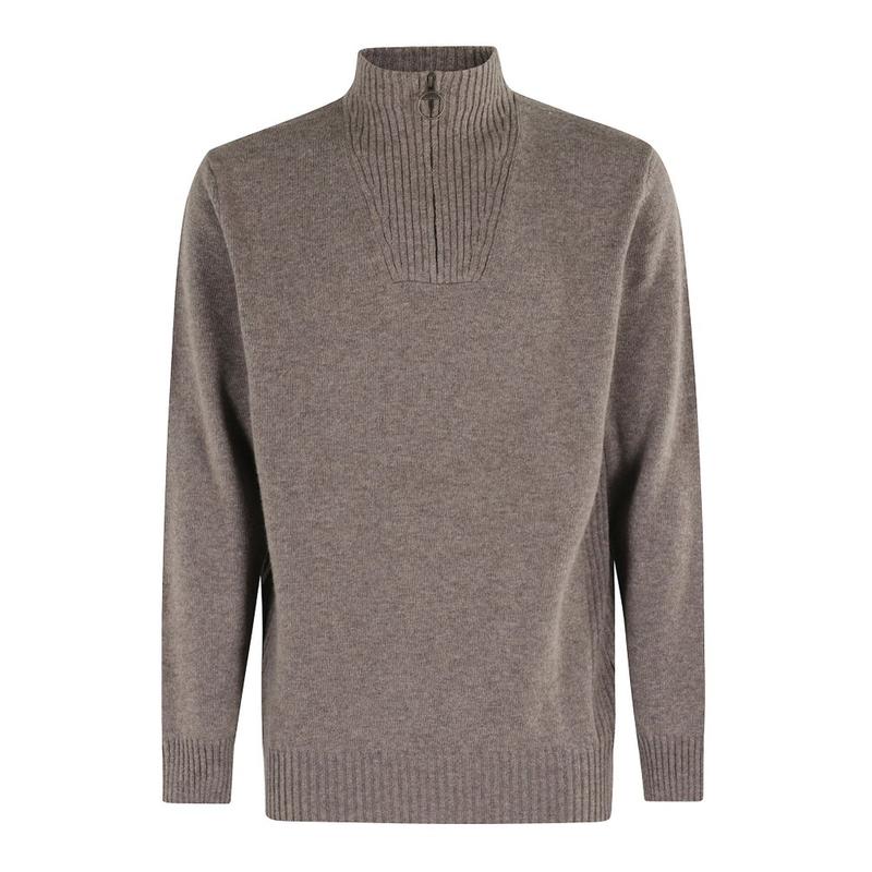 Barbour 男士 FW25 针织衫 長袖半拉鍊套頭衫