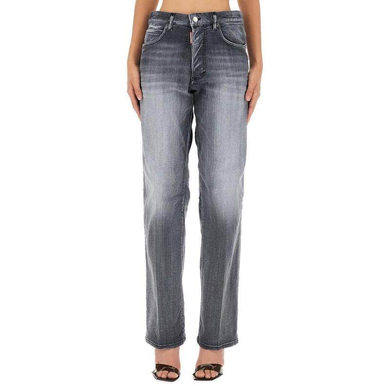DSquared2 女士 SS25 牛仔长裤 多口袋牛仔长裤