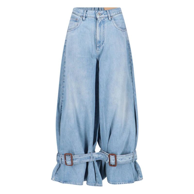 J.W. Anderson 女士 秋冬新品 牛仔长裤 扣环牛仔裤