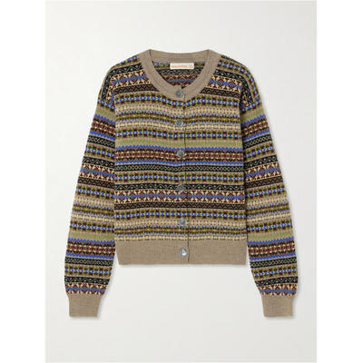 DAUGHTER 女士 SS26 开衫 'Fair Isle' 羊毛针织